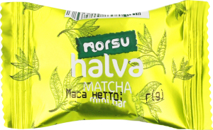 Халва подсолнечная со вкусом зелёного чая Матча Norsu м/у 15г