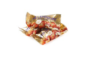 Цукерки шоколадні з начинкою та цілими горіхами Golden Nut Millennium кг