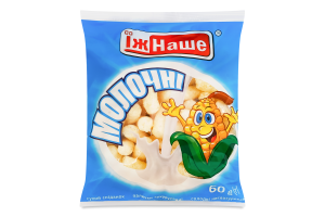 Палочки кукурузные сладкие неглазированные Молочные ЇжНаше м/у 60г