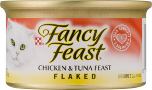 Fancy Feast Gourmet Cat Food Chicken & Tuna Feast Flaked