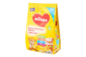 Каша молочная для детей от 6мес сухая манная с фруктами Milupa м/у 210г