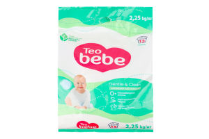 Засіб мийний порошкоподібний для прання дитячих речей Aloe Gentle&Clean Teo Bebe 2.25кг