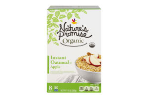Nature's Promise Organic Instant Oatmeal Apple - 8 CT