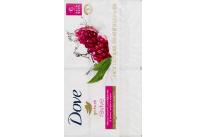 Dove Go Fresh Revive Beauty Bar Pomegranate & Lemon Verbana Scent - 6 CT