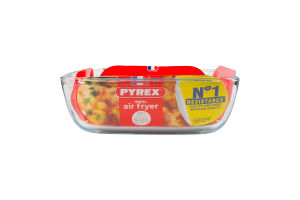 Форма скляна квадратна 2.2л 25x22х7см №212В100/7948 Air fryer Pyrex 1шт