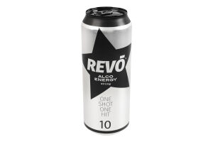 Напиток алкогольный энергетический 500мл 10% газированный Strong Revo ж/б
