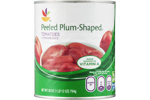 Ahold Tomatoes Peeled Plum Shaped in Tomato Juice