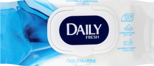 Салфетки влажные для рук и тела Aquamarine Daily Fresh 120шт