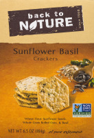 Back To Nature Sunflower Basil Crackers
