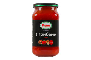 Соус стерилизованный С грибами Руна с/б 485г