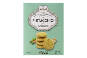 Печенье сдобное тосканское с фисташками Pistacchio Lenzi к/у 150г