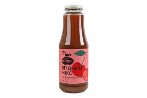 Сік неосвітлений пастеризований фруктово-ягідний Ягідний мікс Gourmet Коник с/пл 1л