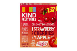 KIND Fruit Bites Strawberry, Cherries and Apple - 5 CT
