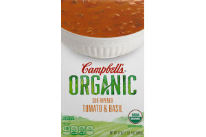 Campbell's Organic Bisque Sun-Ripened Tomato Basil