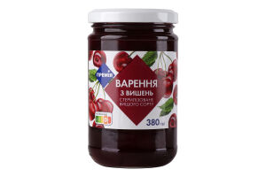 Вишня варення упак., 0,380 Премія