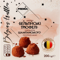 Конфеты Премія Бельгийские трюфели с аром шампанск