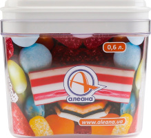 Ємність для сипучих продуктів Алеана білий 0,6л