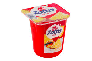 Йогурт 0.1% со вкусом клубники, персика, малины, ананаса Fruit Zottis Zott ст 115г в ассорт