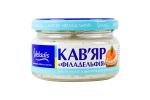 Икра сельди с кусочками копченого лосося в сырном соусе Кавьяр Филадельфия Veladis с/б 160г