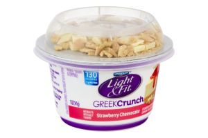 Dannon Light & Fit Greek Crunch Nonfat Yogurt Strawberry Cheesecake