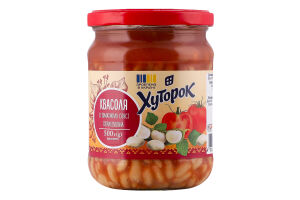 Квасоля в томатному соусі ТМ "Хуторок" 500г