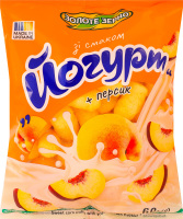 Вироби фігурні неглазуровані з добавками Йогурт-персик Золоте Зерно м/у 60г