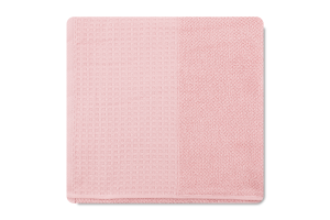 Рушник світло-кораловий махровий з вафельним бордюром 70*140см 450г/м2 ГМ Текстайл