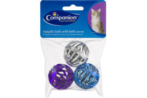Companion Cat Toy Metallic Balls With Bells