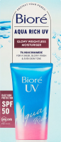 Крем сонцезахисний зволожуючий SPF 50 Glowy weightless moisturizer Aqua Rich UV Biore 50мл