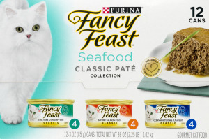 Purina Fancy Feast Seafood Classic Pate Gourmet Cat Food - 12 CT