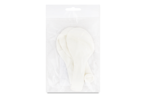 Набір кульок латексних білі 3шт 1111-5536 Весела витівка