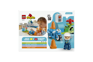 Конструктор для дітей від 2років №10471 Blue police motorcycle Duplo Lego 11ел