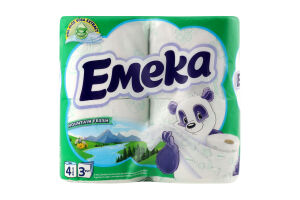 Папір туалетний 3-х шаровий Mountain fresh Emeka 4шт