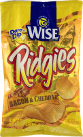Wise Ridgies Ridged Potato Chips Bacon & Cheddar