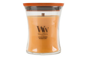 Свеча 275г Golden bourbon Medium WoodWick 1шт