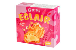 Пирожное Эклер с карамелью Vatsak к/у 250г