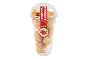 Пирожные Профитроли с клубникой Рома ст 0.16кг