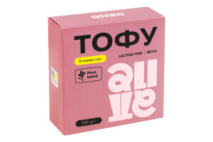 Тофу в соевом соусе Alive к/у 240г