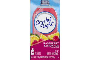 Crystal Light On-The-Go Raspberry Lemonade Packets - 10 CT