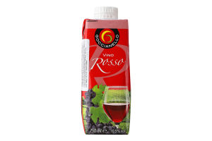 Вино 0.25л 10.5% красное сухое Rosso Goccianello т/п