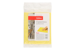 Салфетки целлюлозные 16х14см Marka Promo 3шт