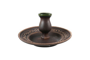 Подсвечник-блюдце Шляхтянский Покутська кераміка 1шт