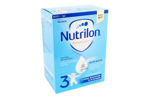Суміш молочна Premium+ 3 суха від 12 до 18місяців 800г Nutrilon