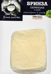 Сир бринза селянська з сіллю ФОП Кузнєцов м/у 0.31кг