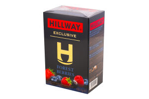 Чай чорний байховий листовий з лісовими ягодами Exclusive Hillway к/у 100г