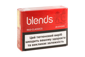 Виріб тютюновмісний для електричного нагрівання з фільтром Blends Classics Red 20шт