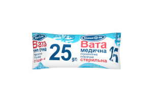 Вата мед. ст. 25г гігроск. рол