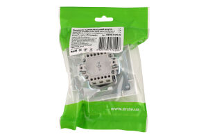 Вимикач білий одноклавішний з підсвіткою Ерсте