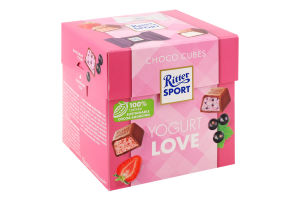 Шоколад молочный Yogurt love Шоколадные кубы Ritter Sport к/у 176г