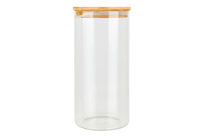 Банка для хранения стекло бамбуковая крышка 1л №KYYW070 Greenwich Products Co. Limited 1шт